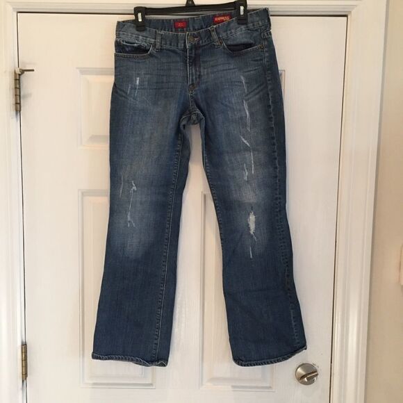 Express Distressed Jeans  - Picture 1 of 7